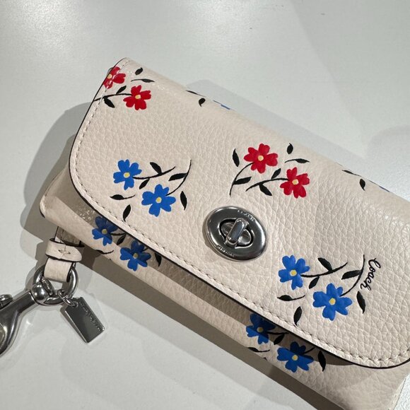 NWT Coach CU213 Sunglass Case With Floral Print - Picture 3 of 5